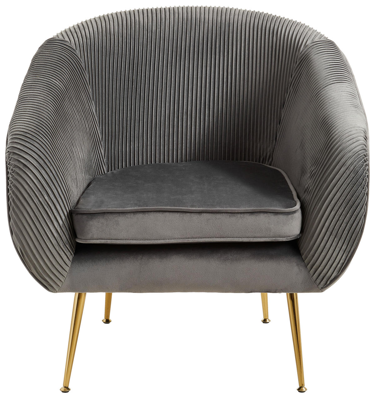 DESIGN-FOTEL - aranyszínű/szürke, Trend (74/78/72cm) - Ambia Home