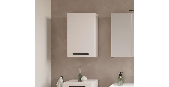 HÄNGESCHRANK 40/64/20 cm  - Kaschmir/Schwarz, KONVENTIONELL, Holzwerkstoff/Metall (40/64/20cm) - Xora