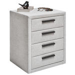 NACHTSCHRANK 49/59/41 cm  - Hellgrau/Schwarz, Basics, Textil/Metall (49/59/41cm) - Dieter Knoll