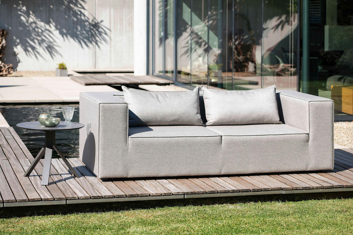 GARTENBEISTELLTISCH 60/60/48 cm Metall, Kunststoff  - Anthrazit/Grau, Design, Kunststoff/Metall (60/60/48cm) - Stern