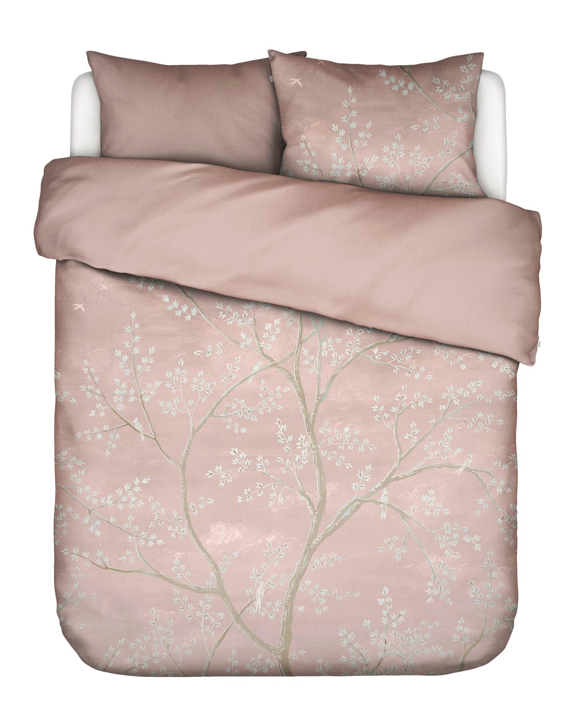 BETTWÄSCHE 3-teilig Lucienne Satin 200/200 cm  - Hellrosa, KONVENTIONELL, Textil (200/200cm) - Essenza