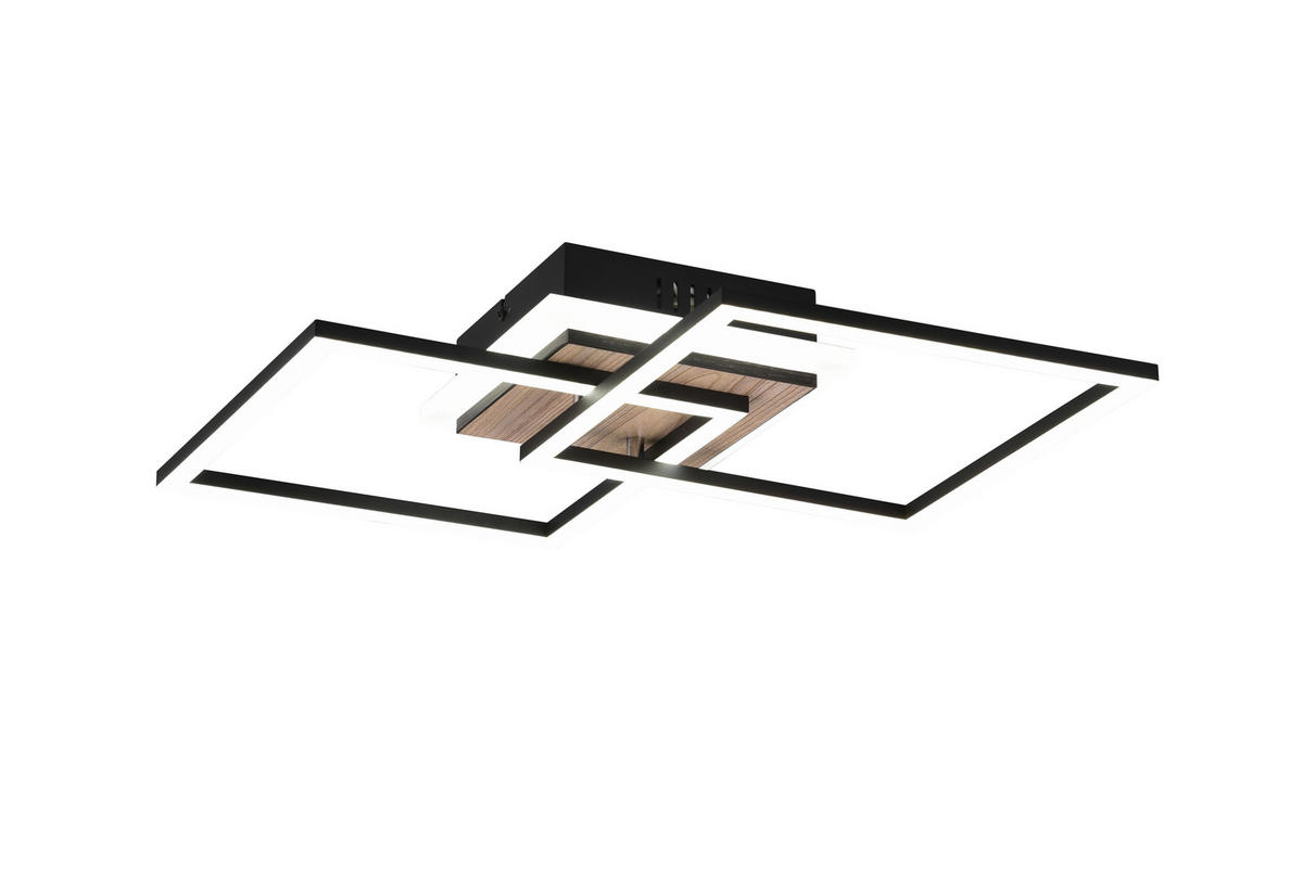 STROPNÉ LED SVIETIDLO, 57,5/35,5/8 cm - hnedá, Basics, plast (57,5/35,5/8cm)