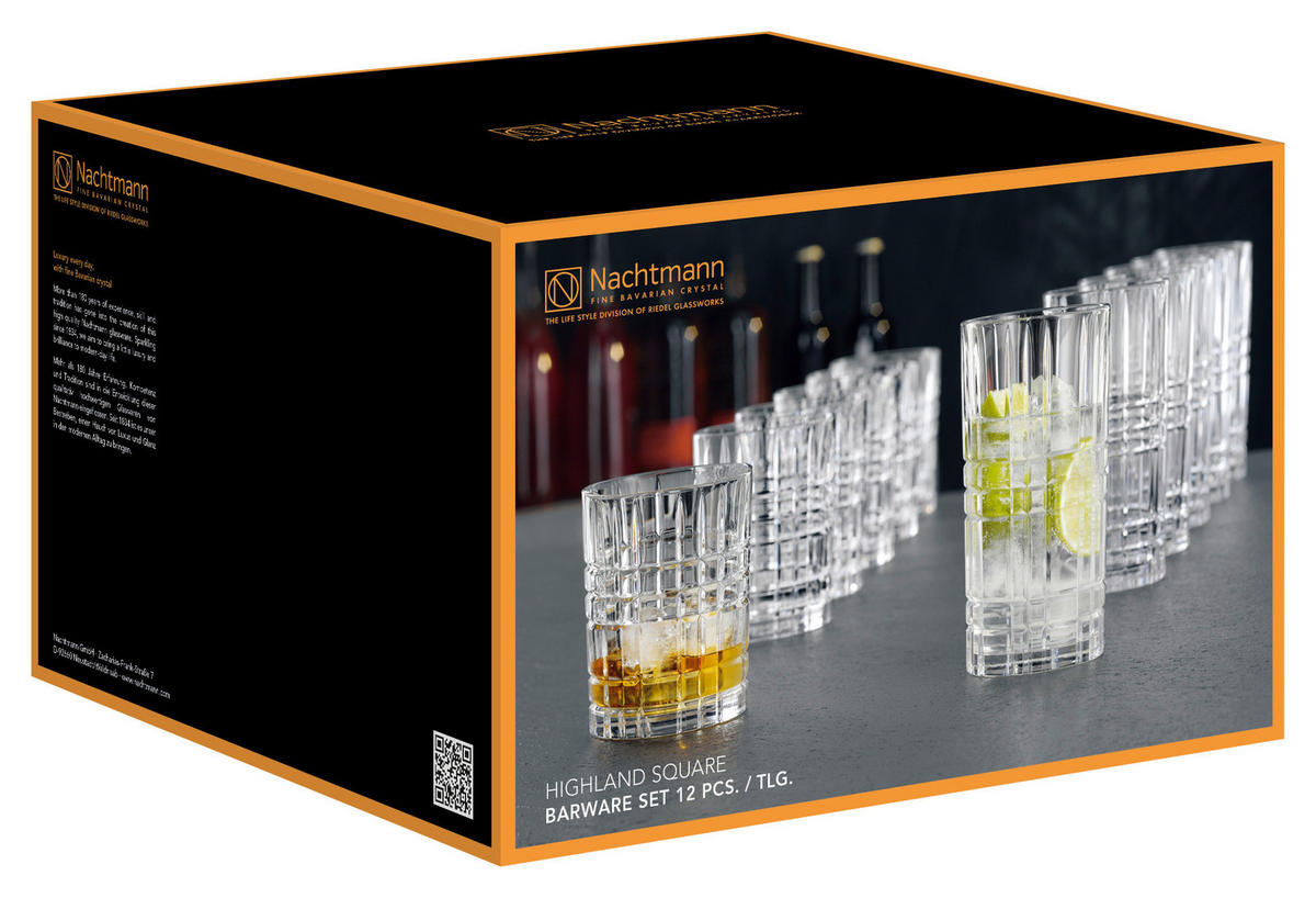 GLASSET 12 delar  - transparent, Basics, glas (8,5/10/15/8,5cm) - Nachtmann
