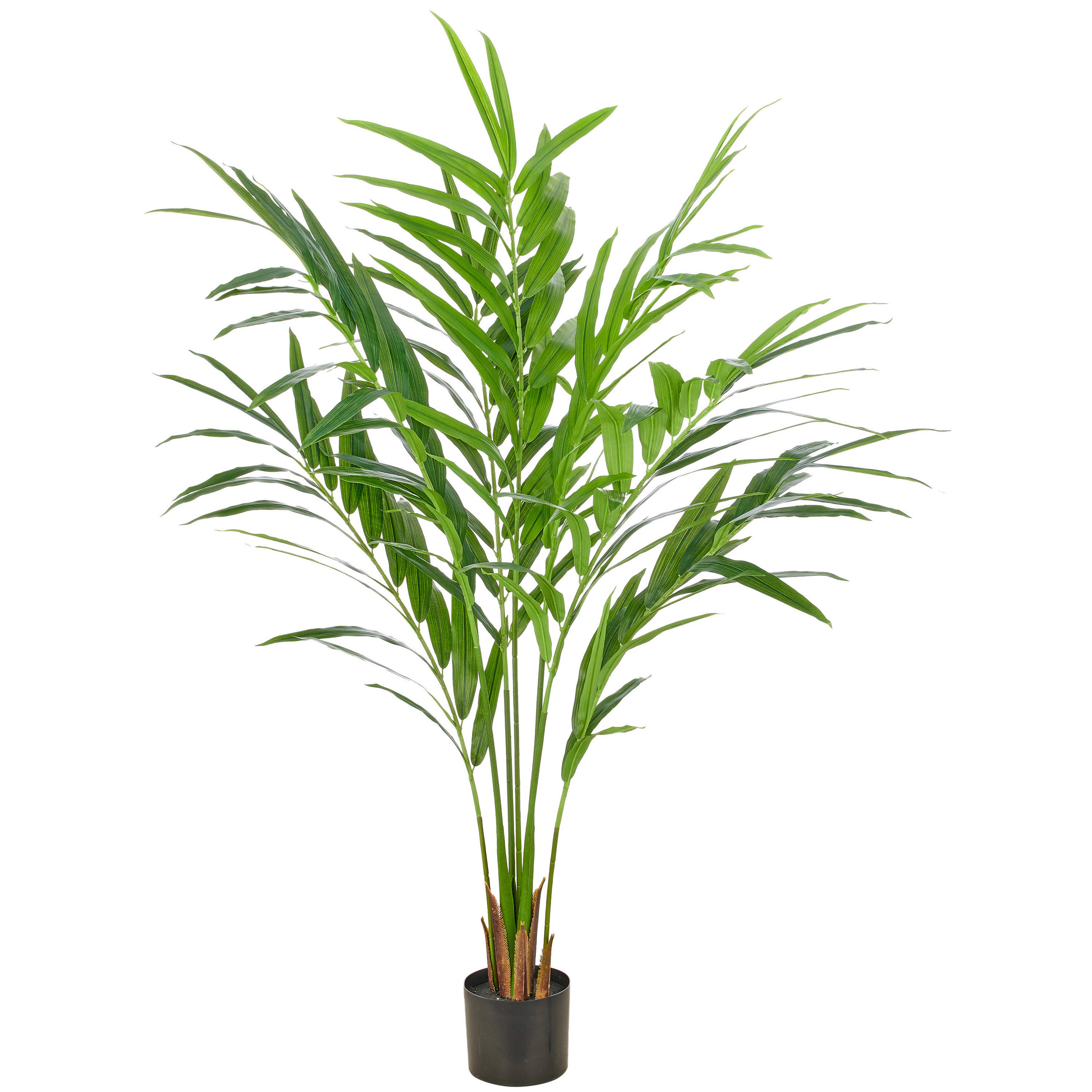 KUNSTPFLANZE Palme 150 cm  - Schwarz/Grün, Basics, Kunststoff (150cm)