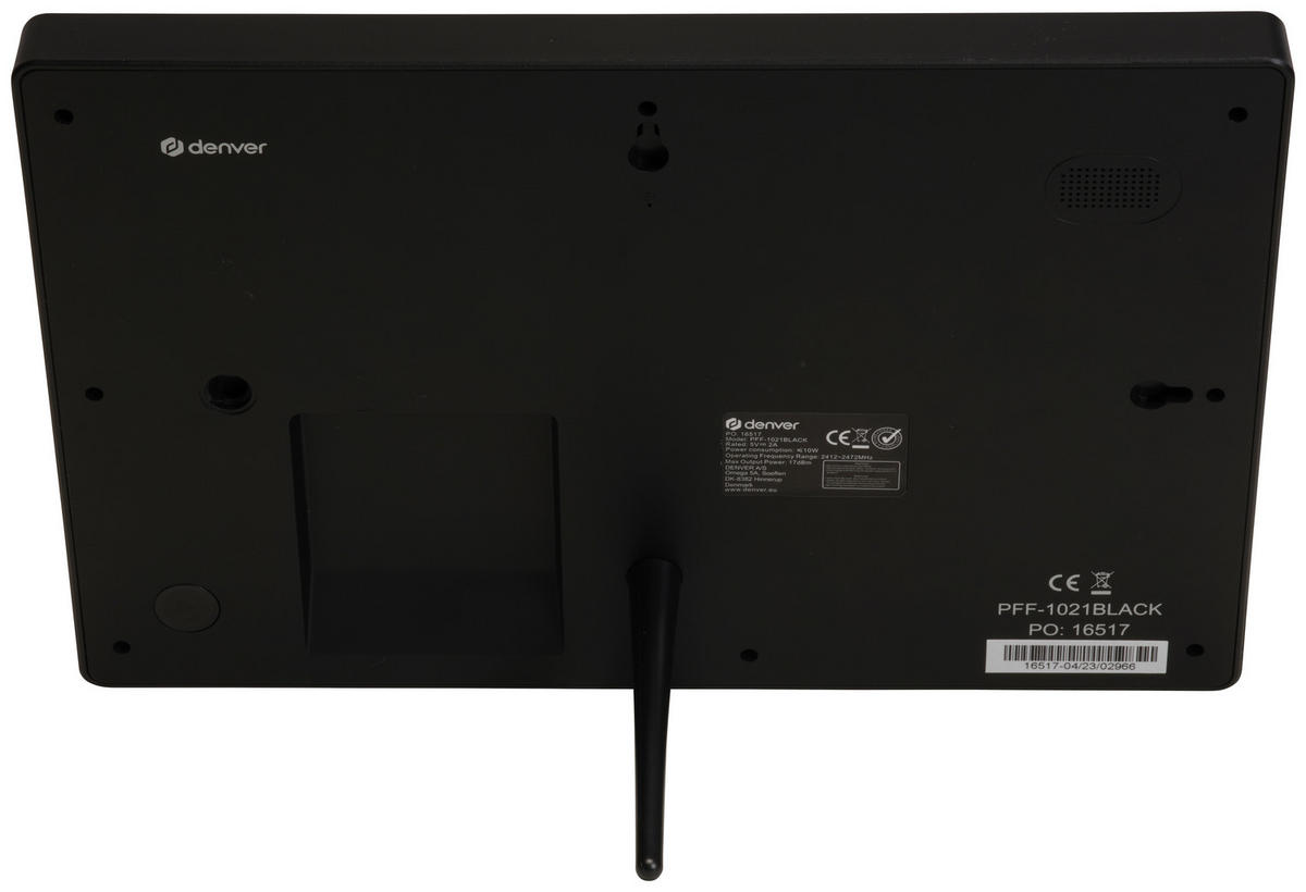 DIGITALER BILDERRAHMEN - Schwarz, Design, Kunststoff (26/18/1,7cm) - DENVER