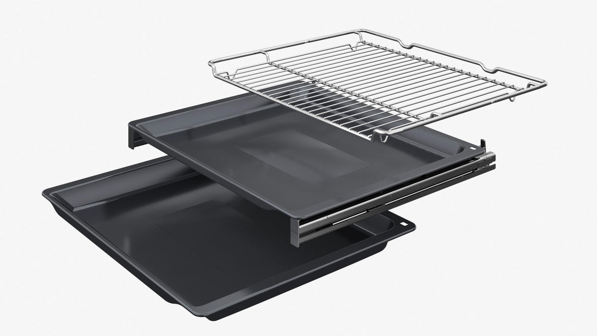 EINBAUBACKOFEN HBG976MB1  - Schwarz, Basics, Metall (59,4/59,5/54,8cm) - Bosch