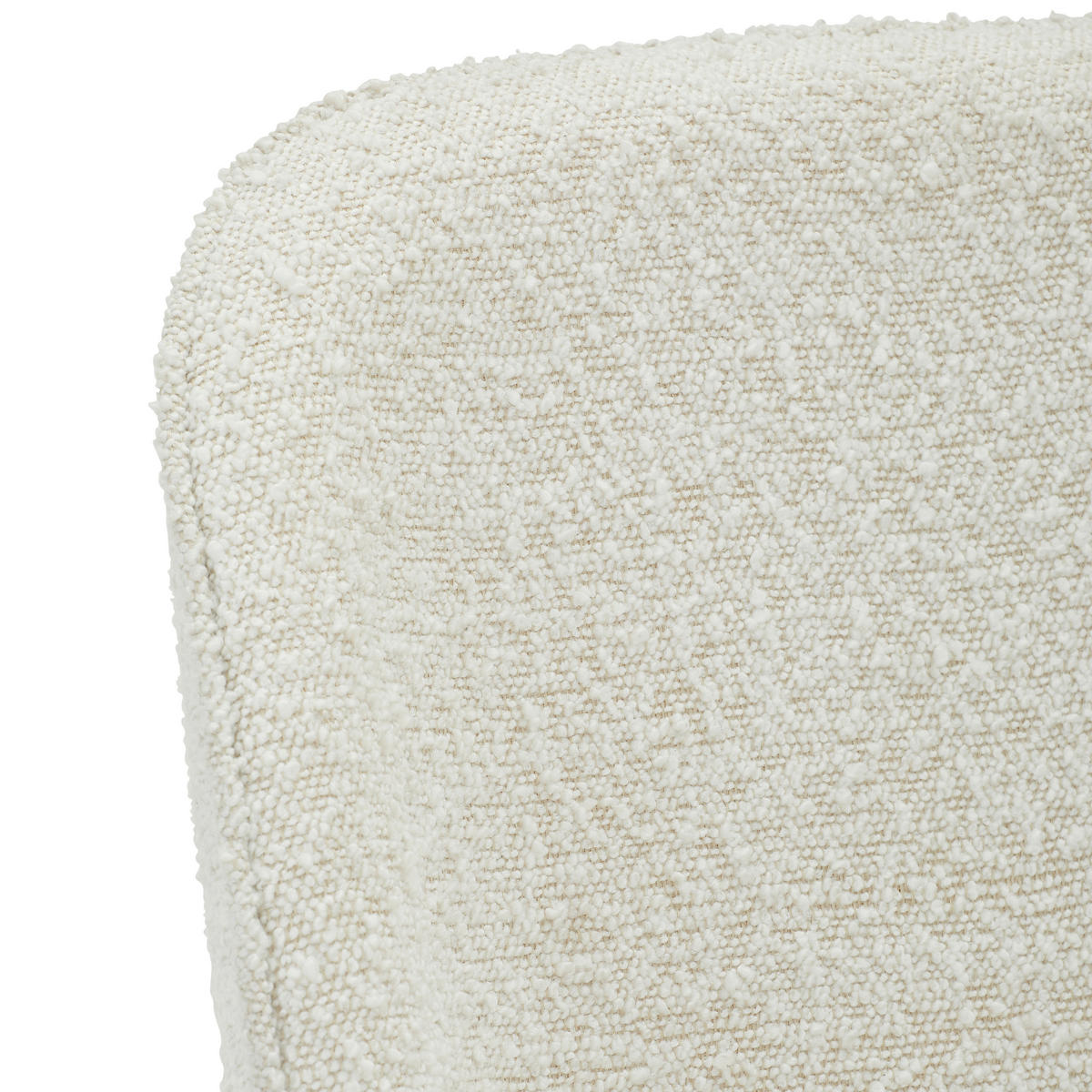 STUHL  in Eisen Webstoff  - Weiss/Goldfarben, Trend, Holz/Textil (46/86/60cm) - P & B