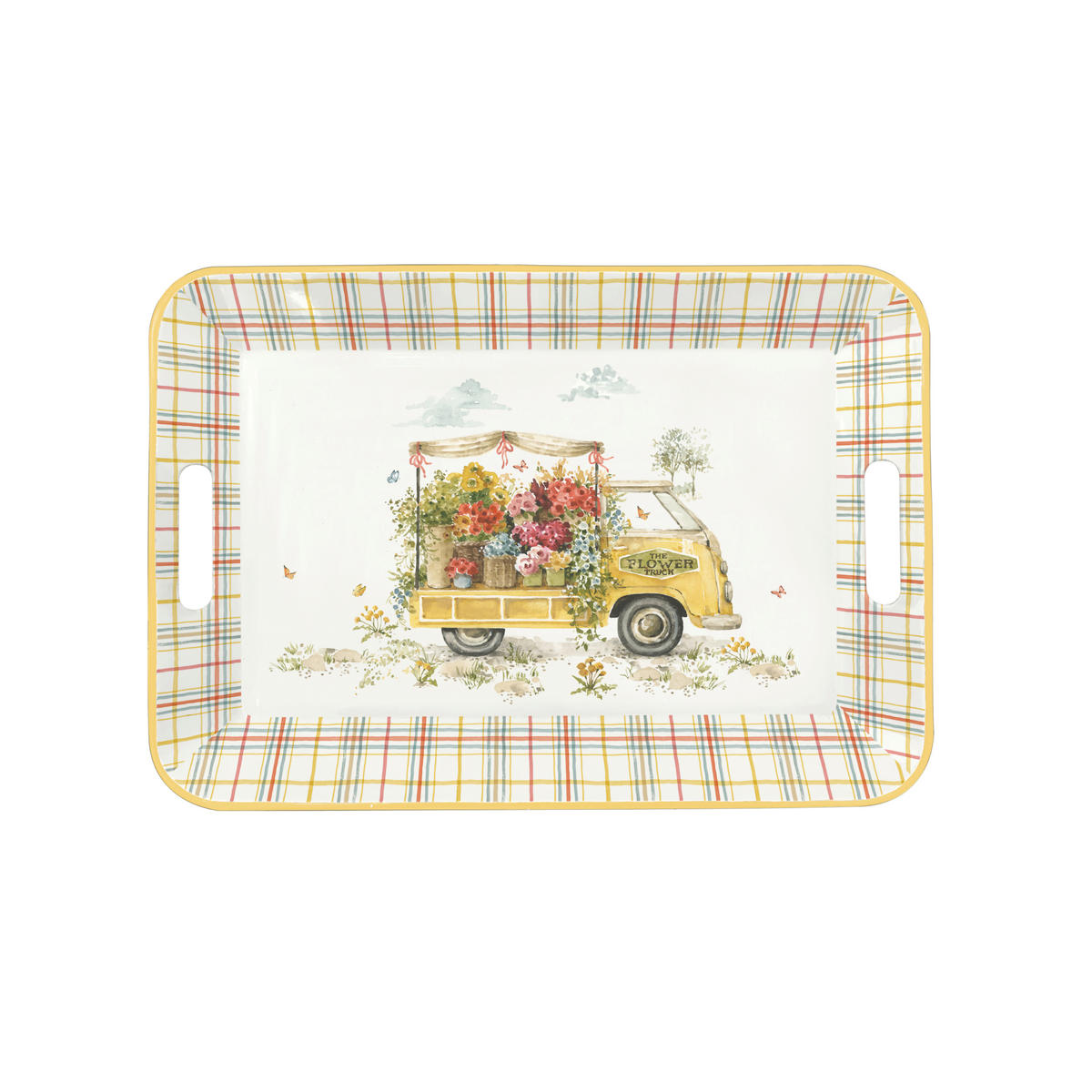 SERVIERTABLETT   41,5/28,3/3,5 cm   - Multicolor, LIFESTYLE, Metall (41,5/28,3/3,5cm)