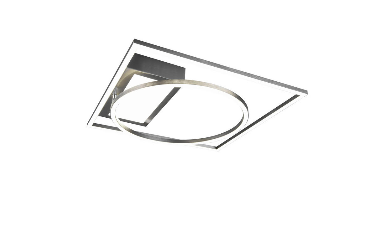 PLAFONIERĂ CU LED - culoare nichel, Design, metal (64,5/9,0/86,5cm)