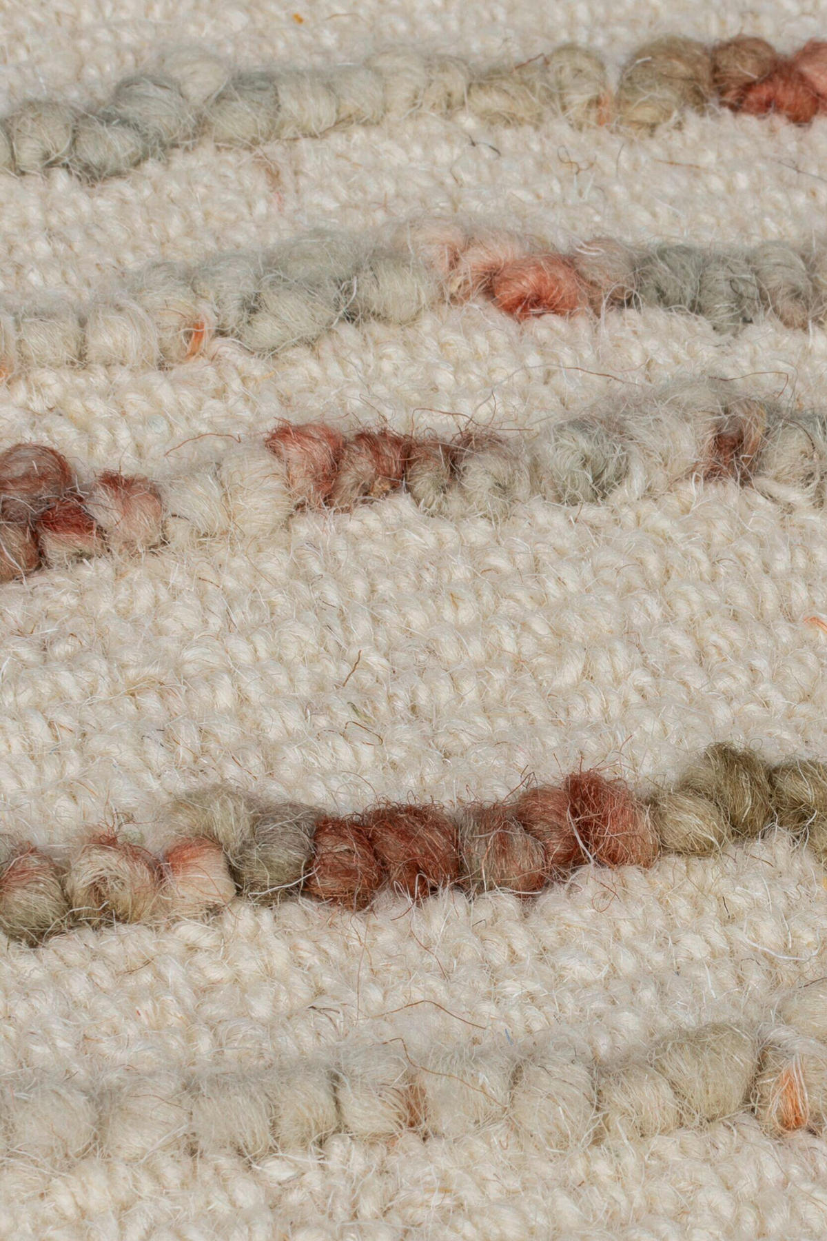 WOLLTEPPICH 120/170 cm ABSTRACT SWIRL WOOL Naturfarben, Orange  - Naturfarben/Orange, KONVENTIONELL, Textil (120/170cm)
