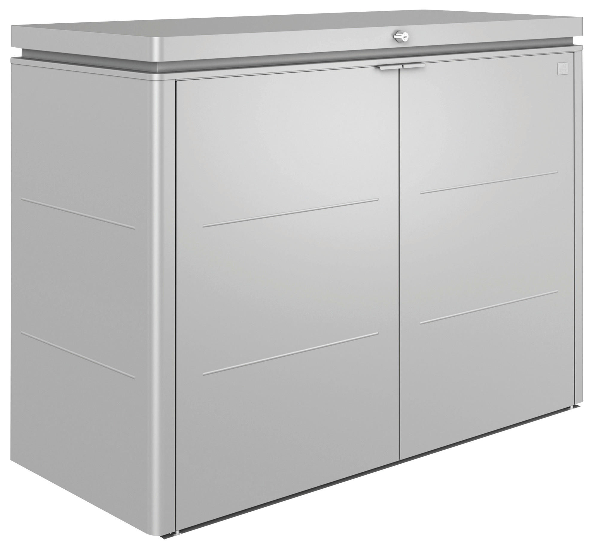  KISSENBOX 160/118/70 cm Metall Silberfarben  - Silberfarben, Design, Metall (160/118/70cm) - Biohort