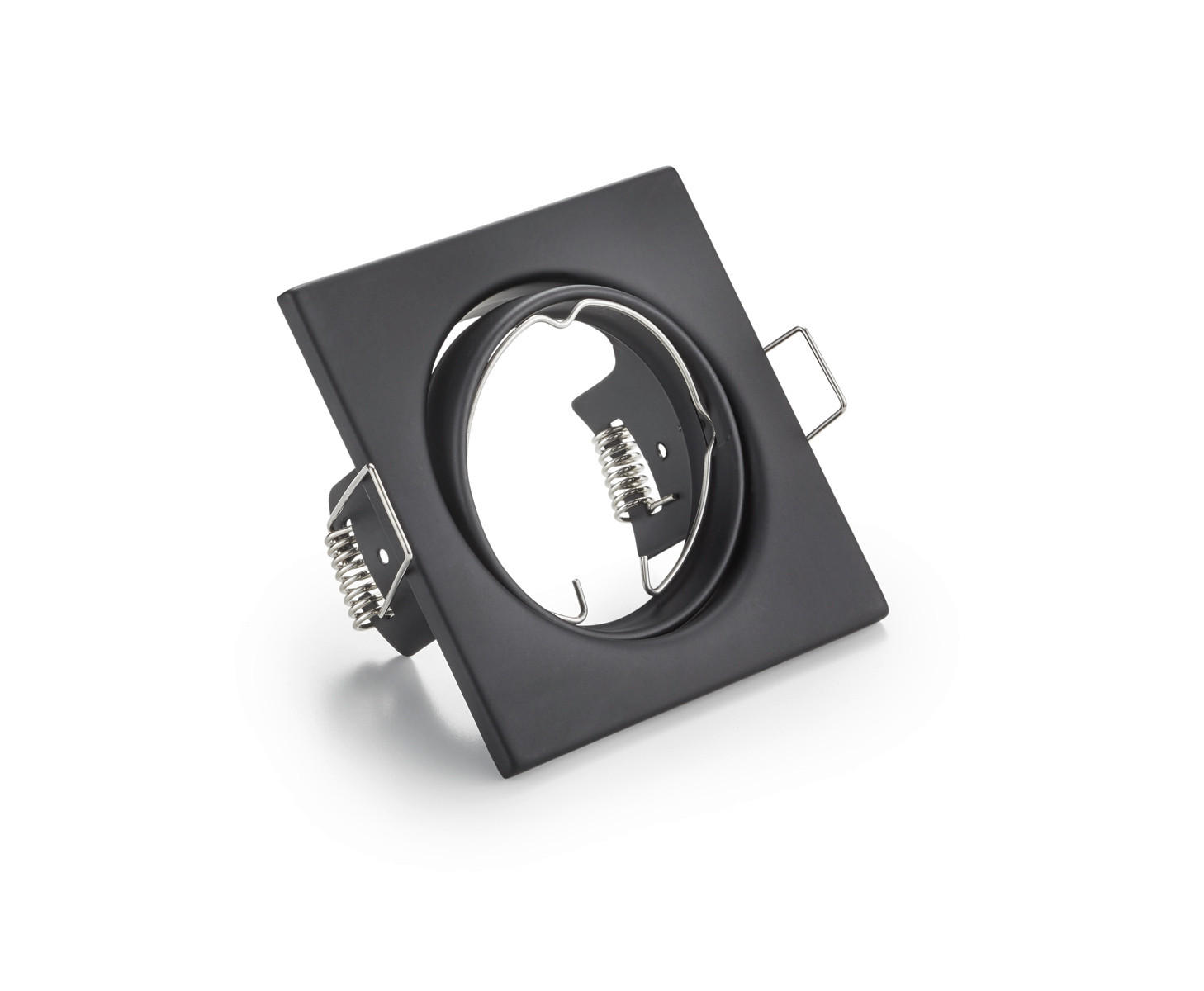 EINBAUSPOT JURA 8,0/8,0/7,0 cm - Schwarz, KONVENTIONELL, Metall (8,0/8,0/7,0cm) - Trio Leuchten