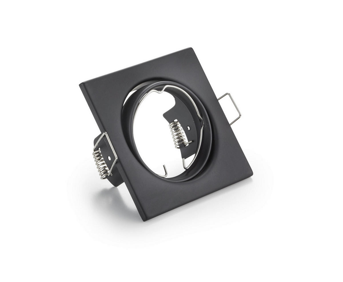 EINBAUSPOT JURA 8,0/8,0/7,0 cm   - Schwarz, KONVENTIONELL, Metall (8,0/8,0/7,0cm) - Trio Leuchten