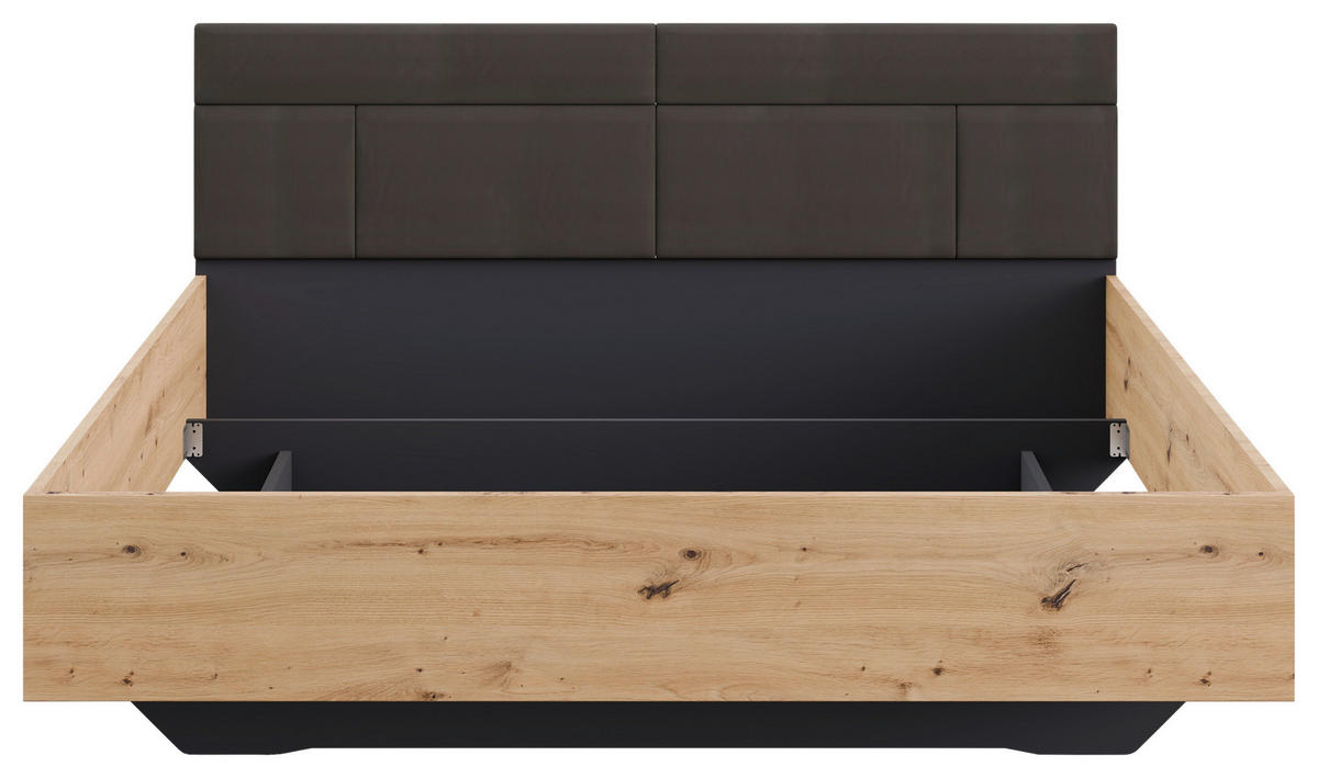 BETT 180/200 cm  in Eiche Artisan  - Eiche Artisan, MODERN, Textil (180/200cm)