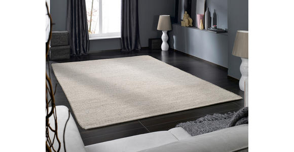 HANDWEBTEPPICH 200/200 cm Helsinki Silberfarben quadratisch  - Silberfarben, Basics, Textil (200/200cm) - Linea Natura