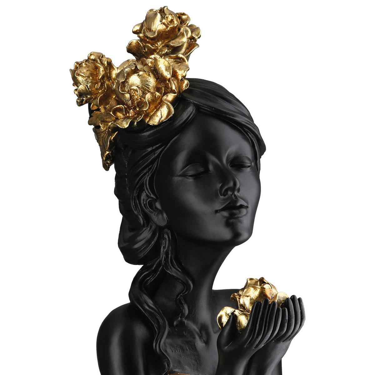 DEKOBÜSTE - Schwarz, Basics, Kunststoff (10/33/12cm)