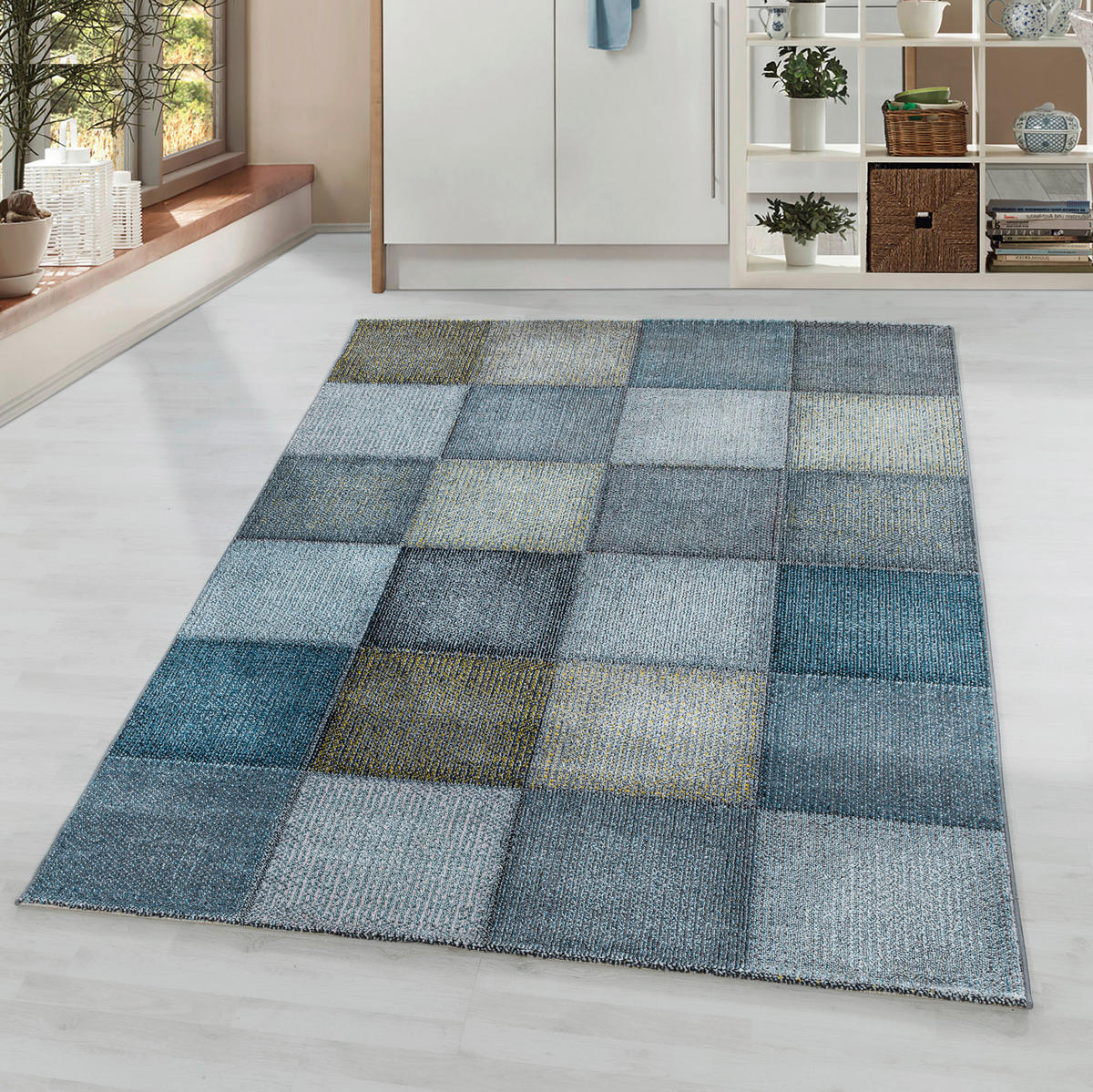 WEBTEPPICH 140/200 cm Ottawa 42020 blau Blau  - Blau, Design, Textil (140/200cm)