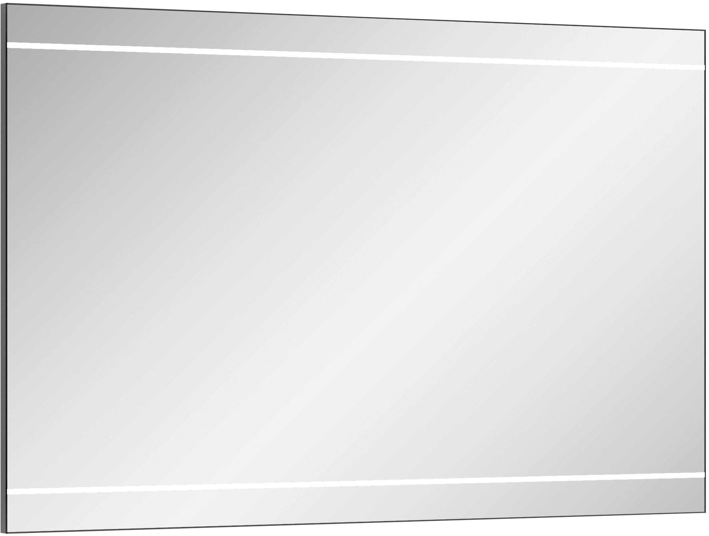 BADEZIMMERSPIEGEL 80/70/3,2 cm  - Schwarz, Design, Glas/Holzwerkstoff (80/70/3,2cm) - Sadena