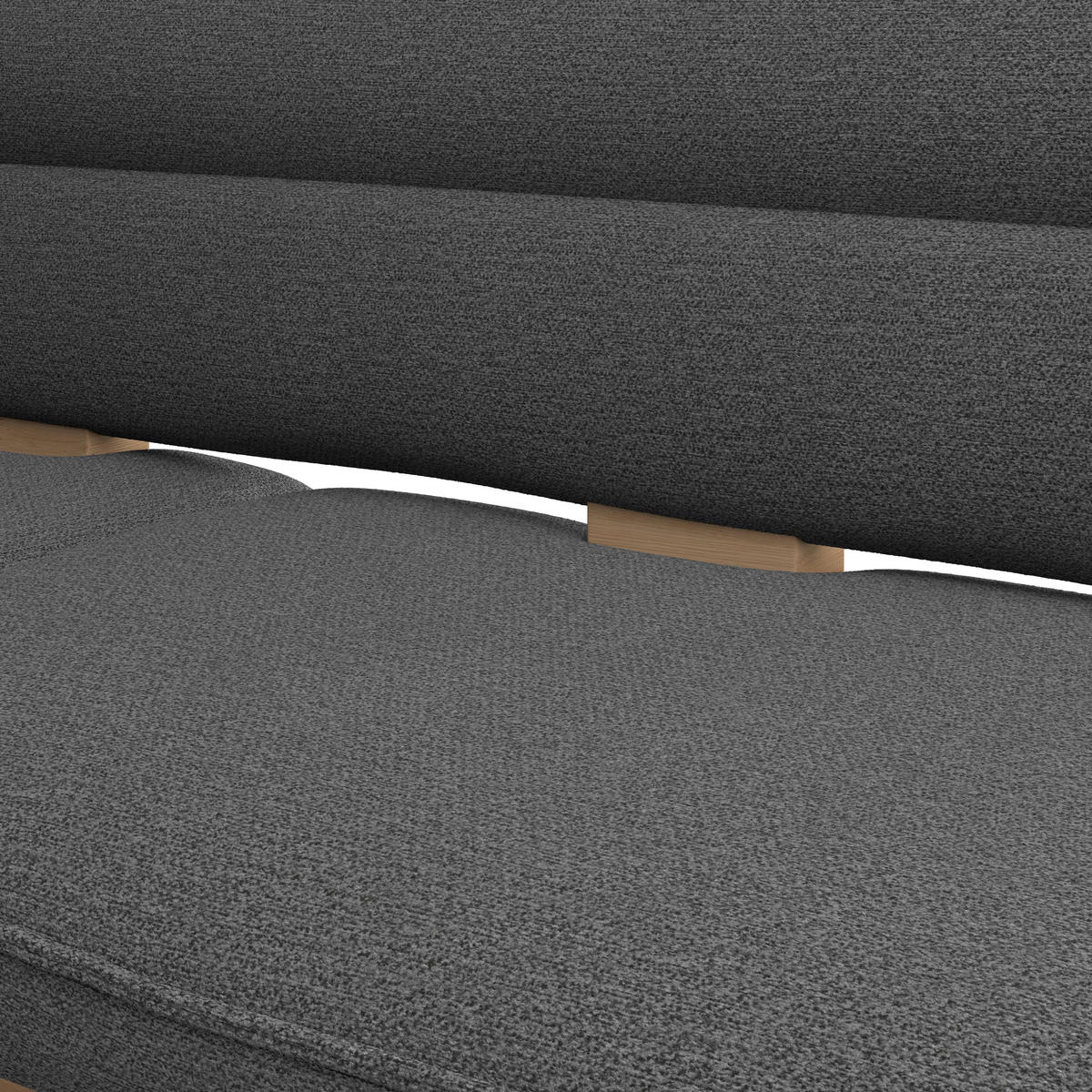 ECKBANK 170/232 cm Webstoff Anthrazit Eiche Sperrholz   - Eichefarben/Anthrazit, KONVENTIONELL, Holz/Textil (170/232cm) - Livetastic