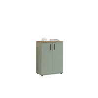 KOMMODE , 60/84/35 cm,  - Eichefarben/Salbeigrün, Design, Holzwerkstoff/Kunststoff (60/84/35cm) - MID.YOU