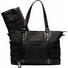 Paris Snake Little Company WICKELTASCHE - Schwarz, KONVENTIONELL, Kunststoff/Textil (30/40/14cm)