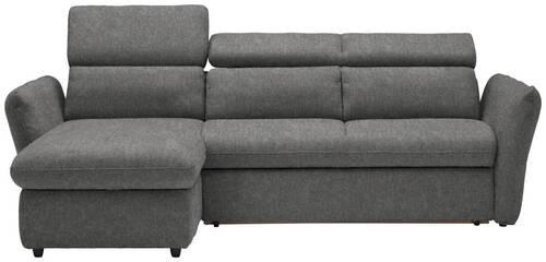 ECKSOFA in Mikrofaser Anthrazit  172/240 cm  - Anthrazit/Schwarz, Design, Kunststoff/Textil (172/240cm) - Stylife