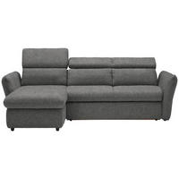 ECKSOFA in Mikrofaser Anthrazit  172/240 cm  - Anthrazit/Schwarz, Design, Kunststoff/Textil (172/240cm) - Stylife