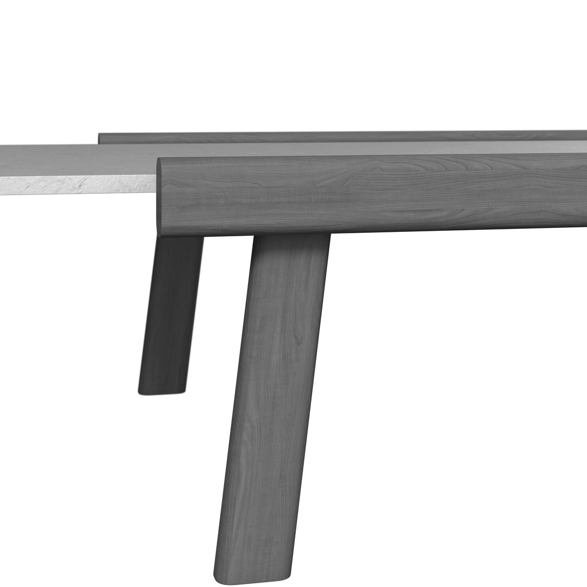 LOUNGETISCH 135/77/36 cm Holz, Kunststoff  - Graphitfarben/Grau, ROMANTIK / LANDHAUS, Holz/Kunststoff (135/77/36cm) - Dieter Knoll