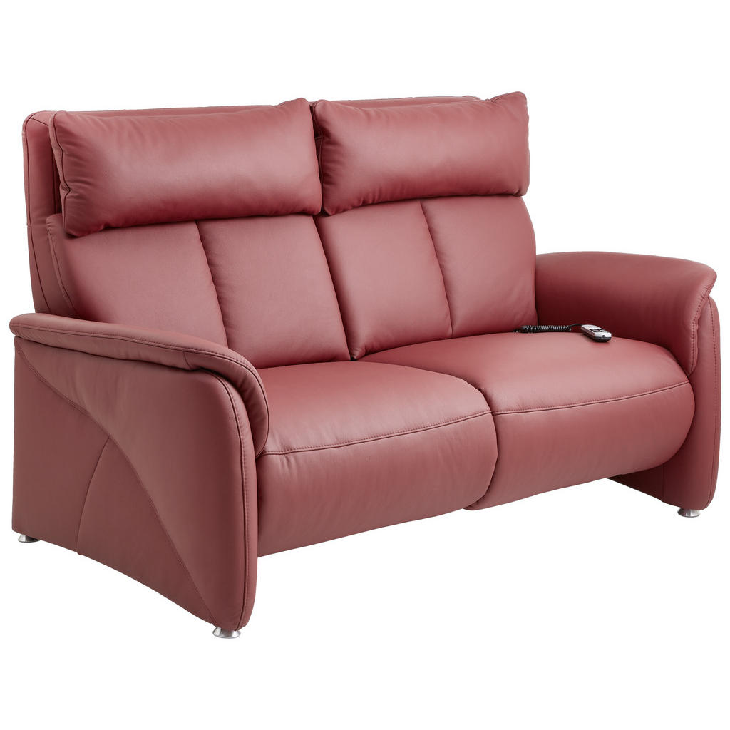 Thumbnail - Cantus 2-Sitzer-Sofa, Dunkelrot, Leder, Echtleder, Longlife-Leder, 171x108x99 cm, Goldenes M, Lederauswahl, Stoffauswahl...