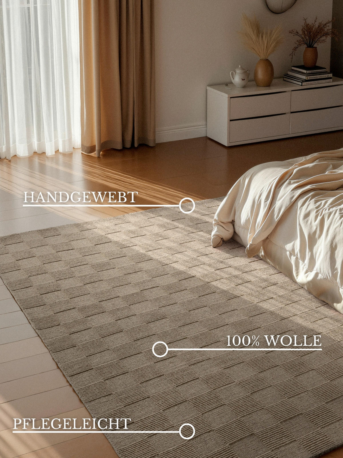 WOLLTEPPICH 120/170 cm Kollektion 1766 Grau, Beige  - Beige/Grau, Basics, Textil (120/170cm) - Villeroy & Boch