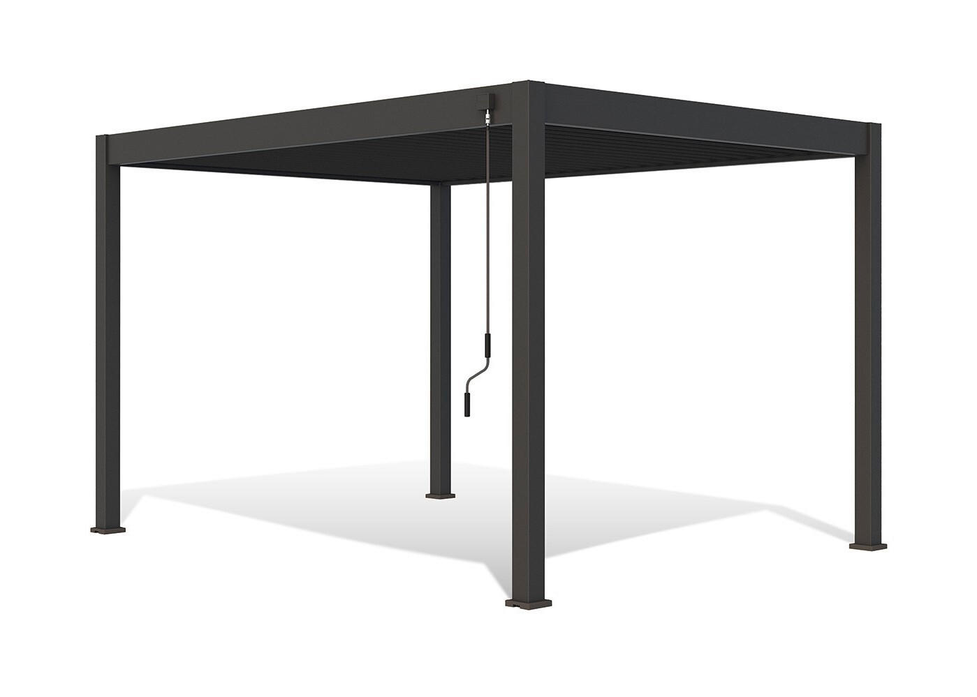 PERGOLA (velikost:) 360/255/300 cm - antracitová, Basics, kov (360/255/300cm) - WEIDE