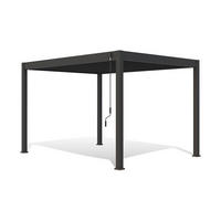 PERGOLA velikost: 360/255/300 cm - antracitová, Basics, kov (360/255/300cm) - WEIDE