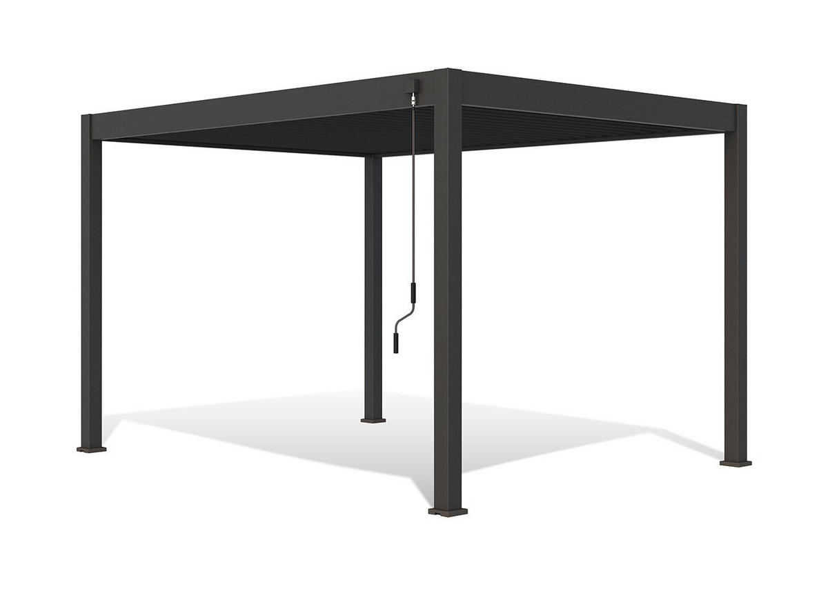 PERGOLA velikost: 360/255/300 cm - antracitová, Basics, kov (360/255/300cm) - WEIDE