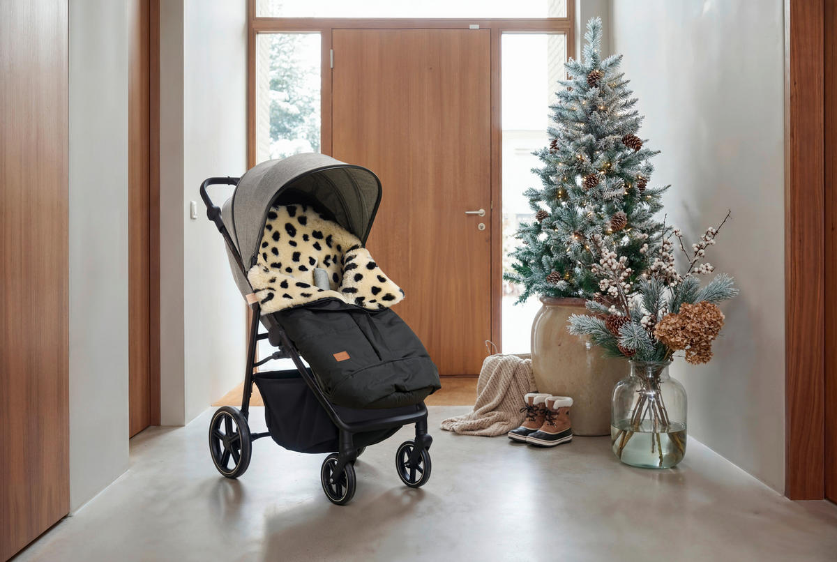 FELLSACK  - Schwarz/Weiß, Basics, Textil (47/90cm) - Jimmylee