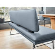 SITZBANK in Metall, Textil Blau, Schwarz  - Blau/Schwarz, Design, Textil/Metall (195/91/65cm) - Dieter Knoll