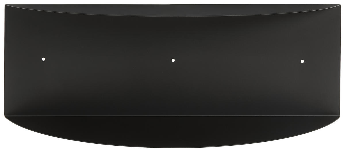 WANDBOARD Schwarz  - Schwarz, Design, Metall (60/20/20cm) - MID.YOU