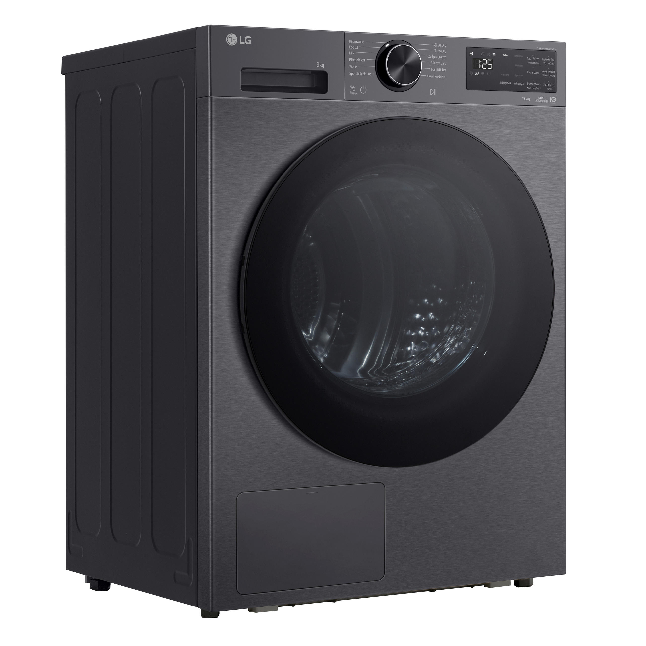 WÄRMEPUMPENTROCKNER RT90X7B  - Schwarz, Basics, Metall (60/85/66cm) - LG