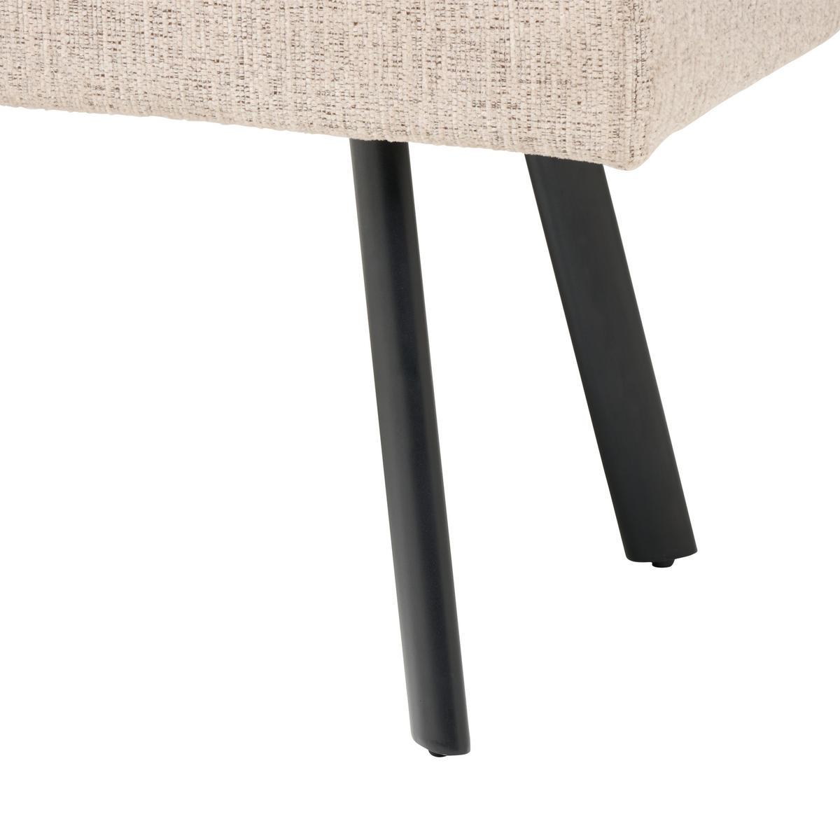 SITZBANK 140/49/47 cm Leinenoptik Beige  - Beige/Schwarz, KONVENTIONELL, Textil (140/49/47cm) - MID.YOU