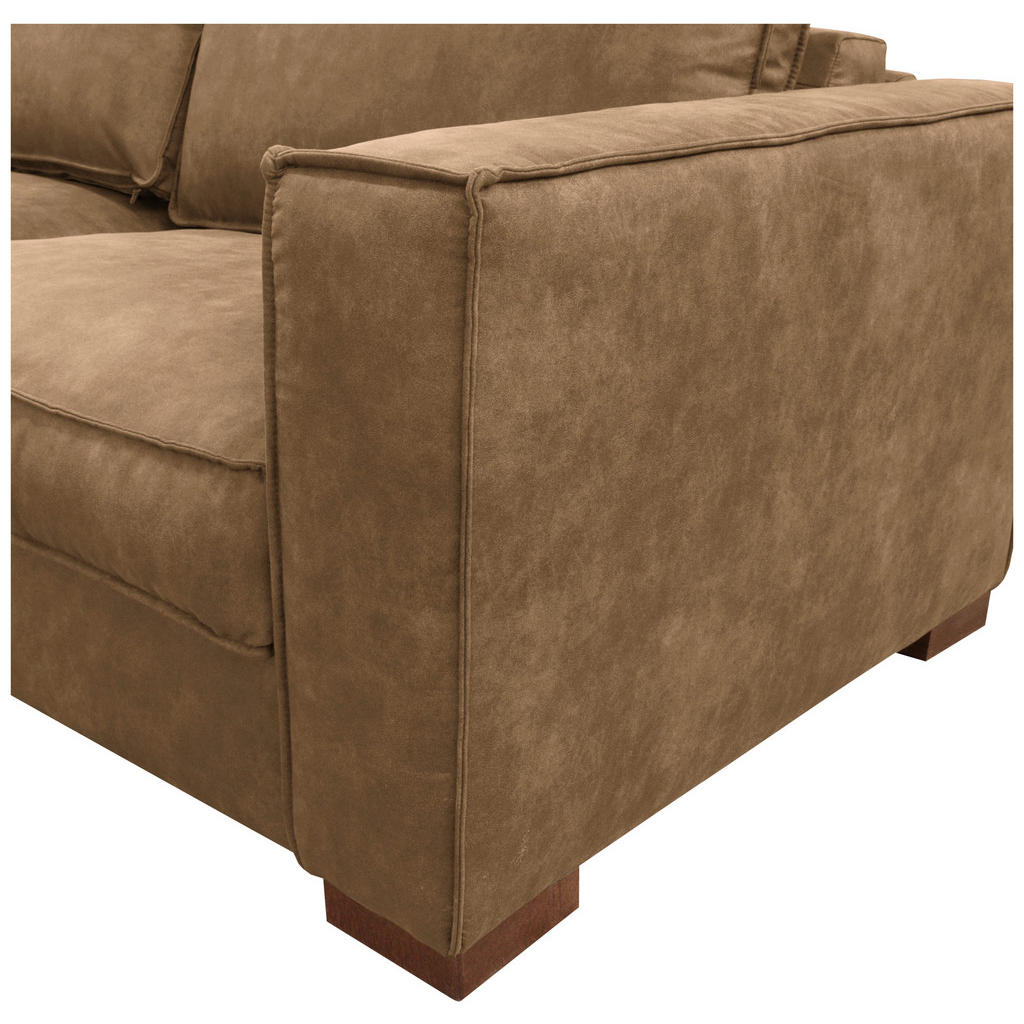 Thumbnail - Mid.you Schlafsofa, Braun, Textil, Buche, 3-Sitzer, 203x85x99 cm, Made in EU, Lederauswahl, Stoffauswahl, Bettfunktion e...