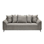 3-SITZER-SOFA  in Chenille Grau  - Schwarz/Grau, KONVENTIONELL, Textil/Metall (228/84/99cm) - Carryhome