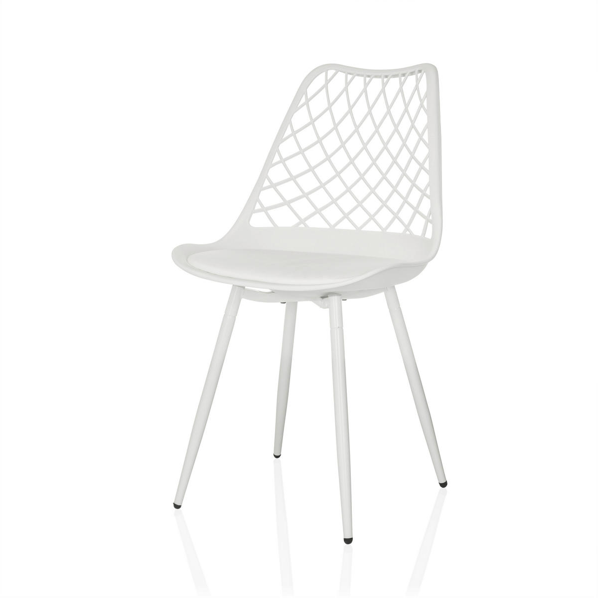 GARTENSTUHL Weiß  - Weiß, MODERN, Kunststoff/Metall (48/83/57cm) - MID.YOU