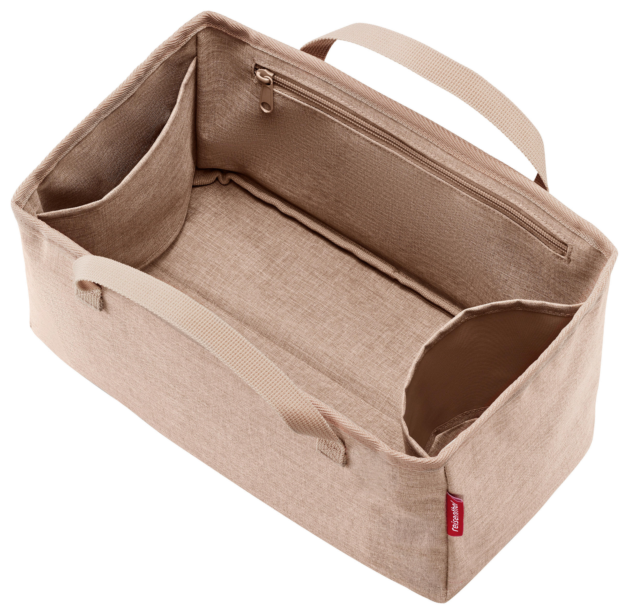 EINKAUFSKORB Organizer twist coffee 22 L  - Creme, Basics, Textil (36/16/18cm) - Reisenthel