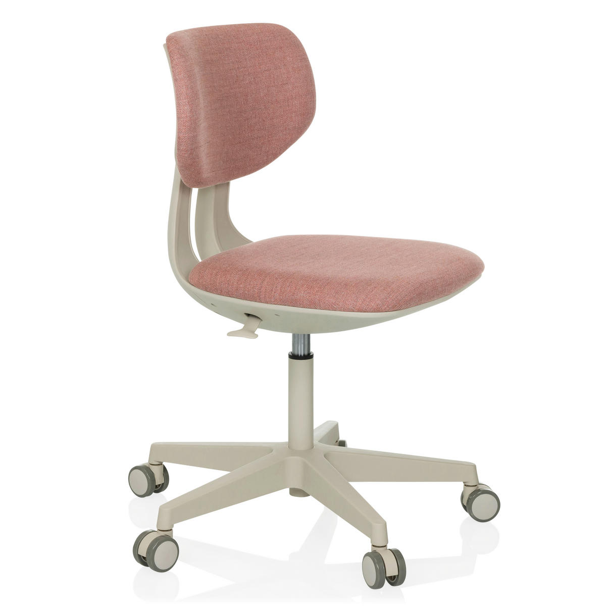 OTOČNÁ ŽIDLE PRO MLÁDEŽ, struktura, růžová - růžová/šedobílá, Moderní, textil/plast (51/72 - 87/51cm) - MID.YOU