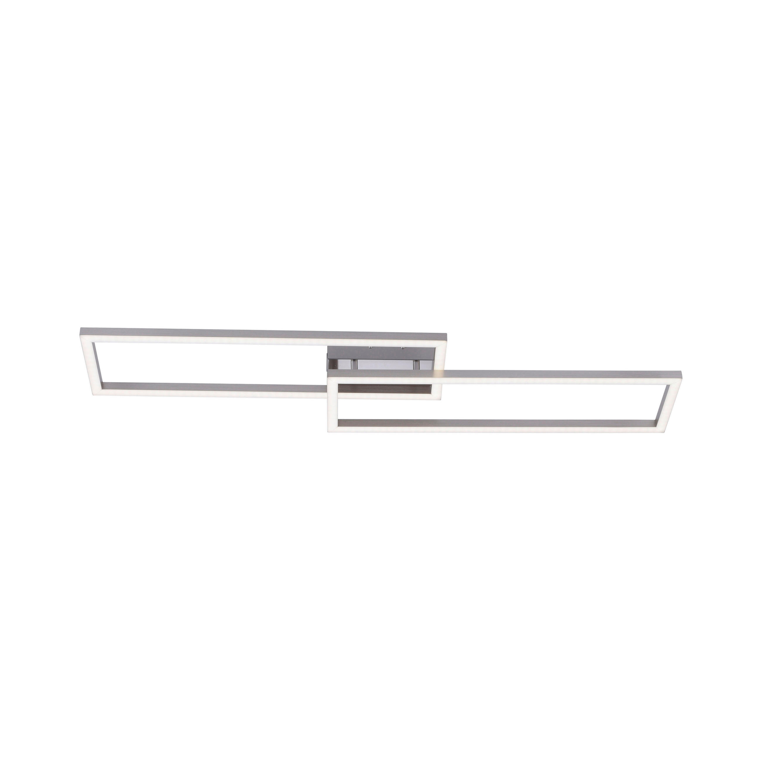 LED-DECKENLEUCHTE 110/26,5/8,5 cm    - Silberfarben, Design, Kunststoff/Metall (110/26,5/8,5cm)
