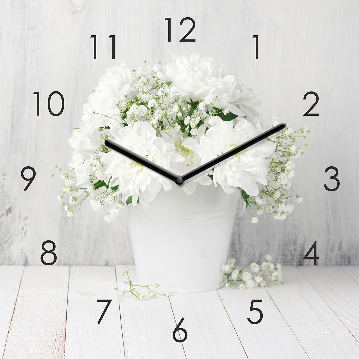 NÁSTĚNNÉ HODINY vícebarevná 20/20/3,1 cm - vícebarevná, Basics, sklo (20/20/3,1cm) - Euroart