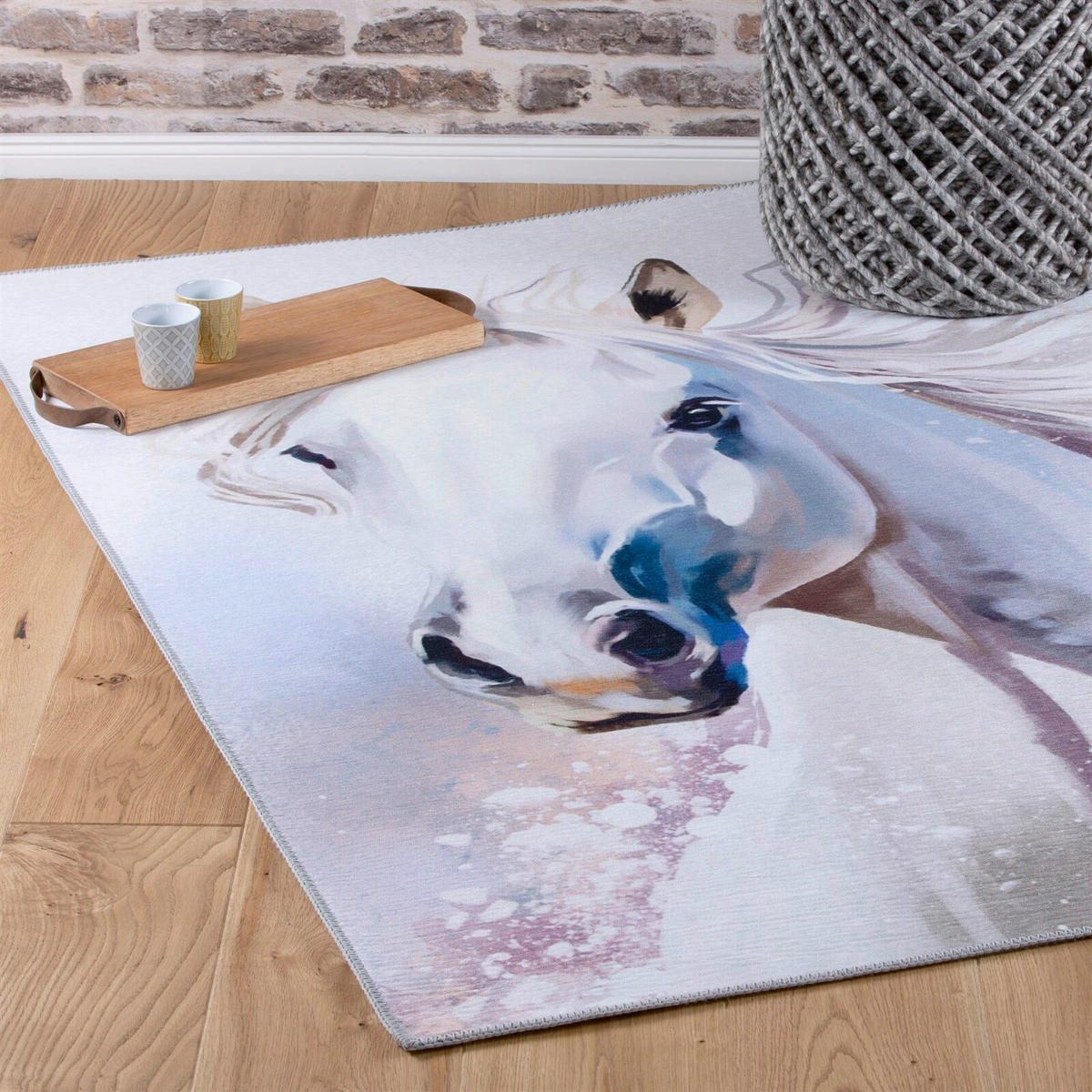 FLACHWEBETEPPICH 80/120 cm Weiß rechteckig  - Weiß, Basics, Kunststoff/Textil (80/120cm) - Kayoom