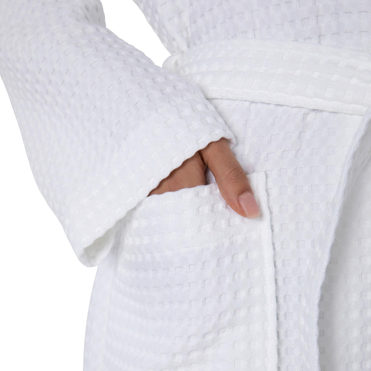 BADEMANTEL S Unisex  - Weiß, Basics, Textil (Snull) - Moeve