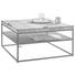COUCHTISCH in Holz, Metall 80/80/40 cm - Eichefarben/Schwarz, Design, Holz/Metall (80/80/40cm) - Novel COUCHTISCH in Holz, Metall 80/80/40 cm - Eichefarben/Schwarz, Design, Holz/Metall (80/80/40cm) - Novel