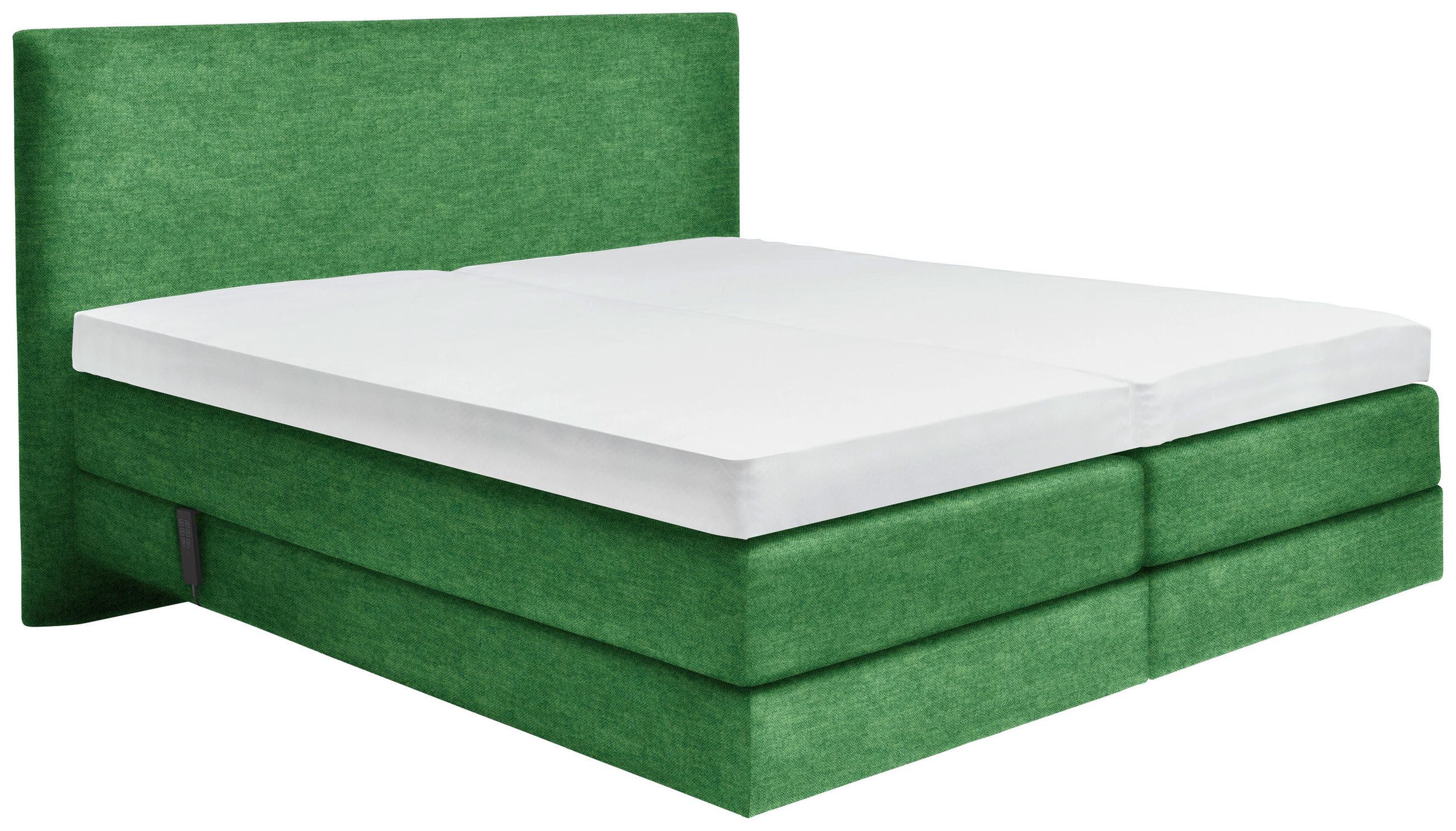 BOXSPRINGBETT 160/200 cm  in Grün  - Grün, KONVENTIONELL, Holz/Textil (160/200cm) - Dieter Knoll