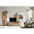WOHNWAND  in Eichefarben, Eiche Artisan  313/209/50 cm  - Eichefarben/Eiche Artisan, Design, Glas/Holzwerkstoff (313/209/50cm) - Xora
